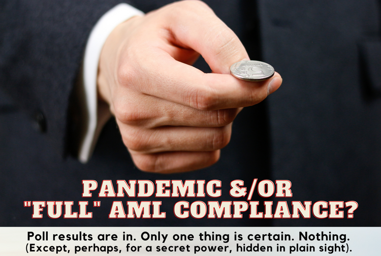 Pandemic and/or “full” AML compliance?